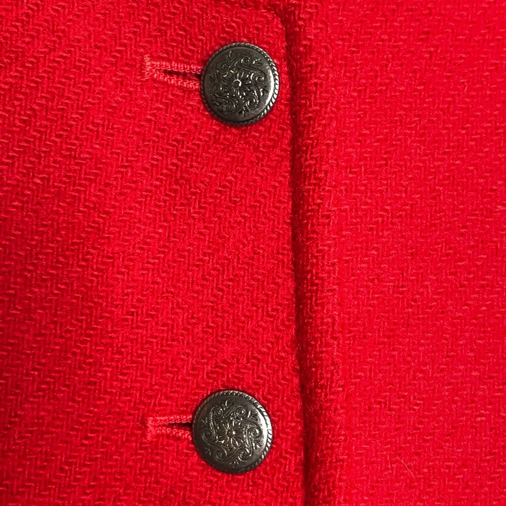 Pendleton Red 100% Virgin Wool Cropped Jacket - image 4